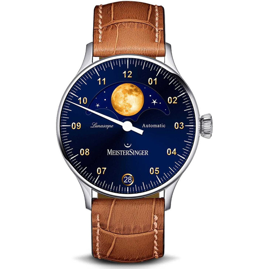 MeisterSinger Lunascope Sunburst Blue / Gold LS908G