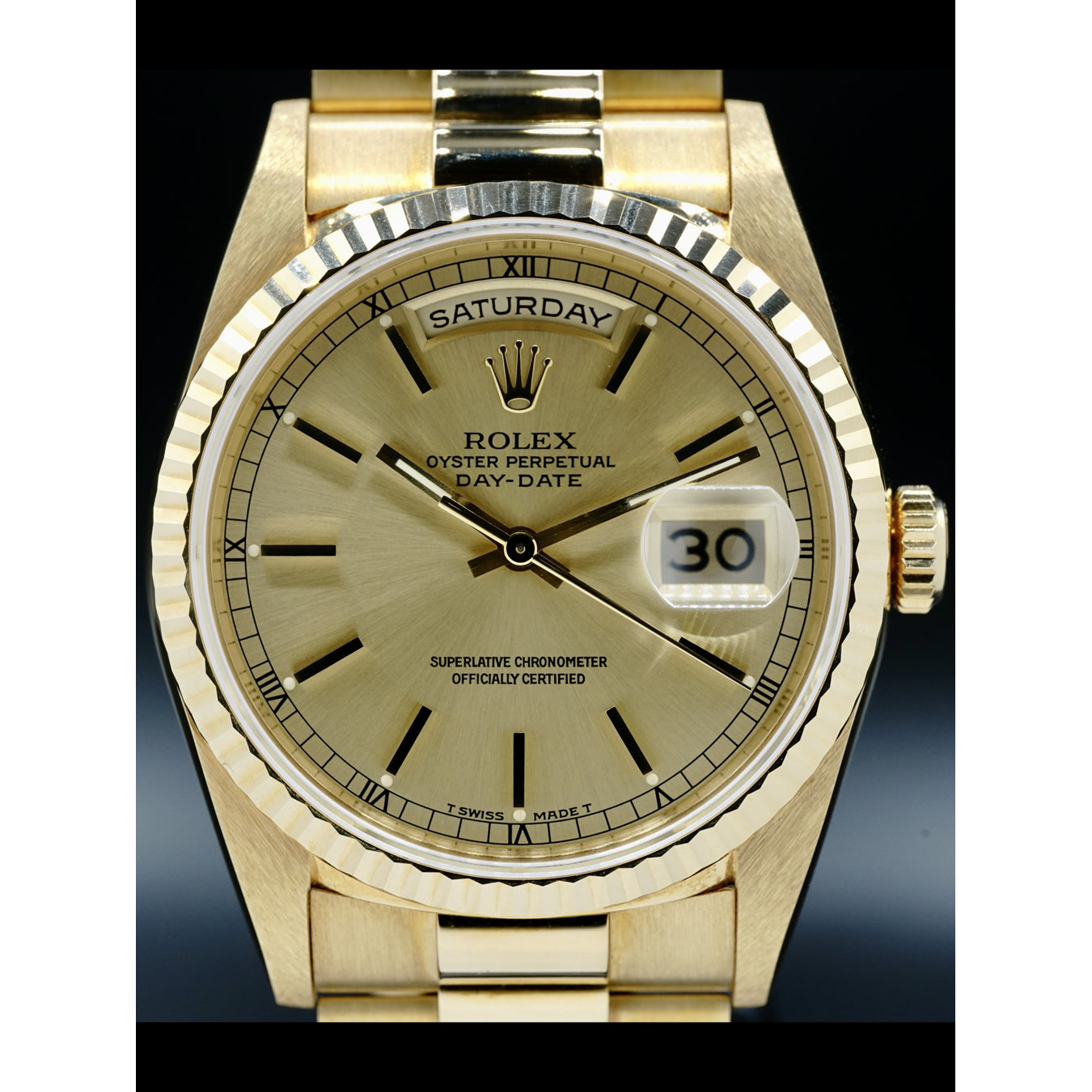 Rolex Oyster Perpetual Day-Date "President, Full Set, 18kt Yellow Gold" 18238