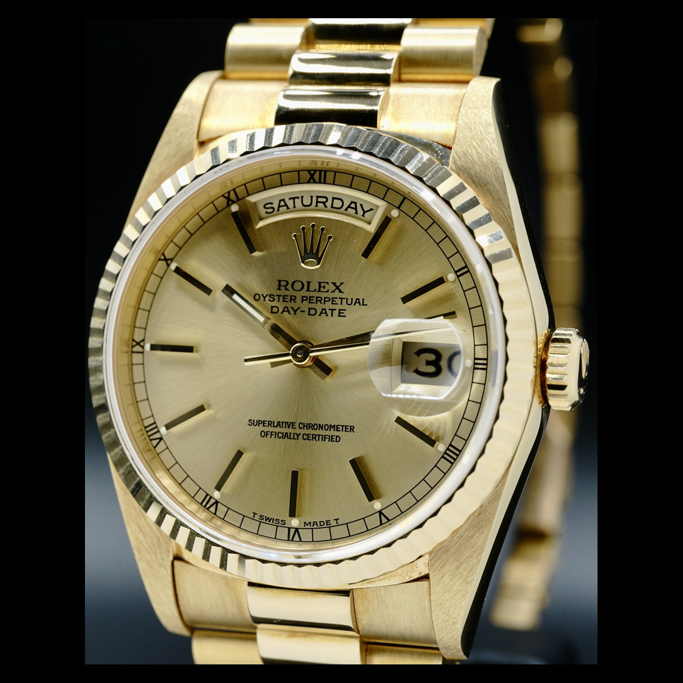 Rolex Oyster Perpetual Day-Date "President, Full Set, 18kt Yellow Gold" 18238