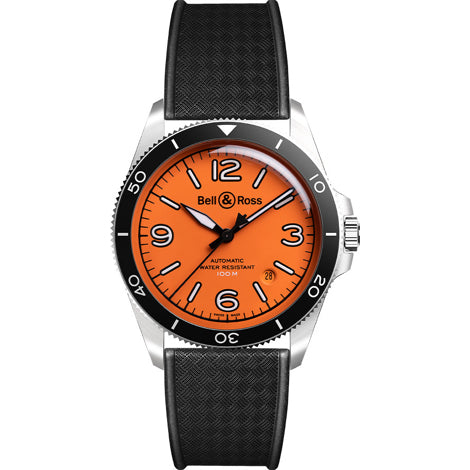 Bell & Ross V2-92 Orange Limited Edition on Strap