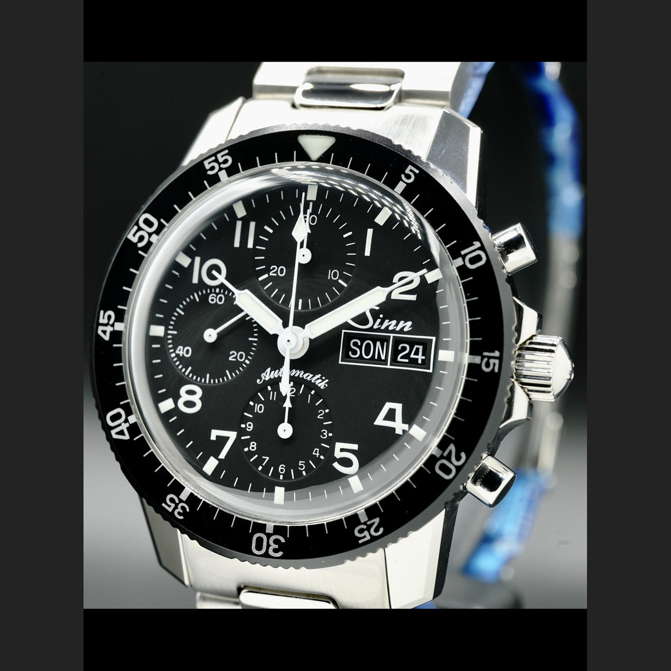 Sinn 103 St The Traditional Pilot Chronograph on Bracelet 103.031