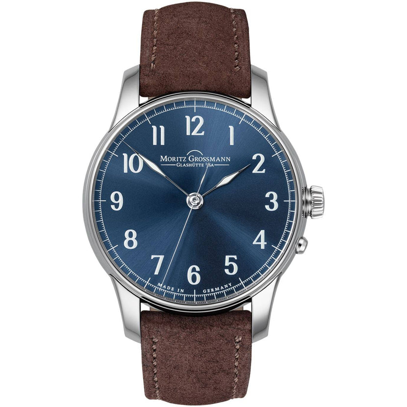 Moritz Grossmann Central Seconds Stainless Steel Blue
