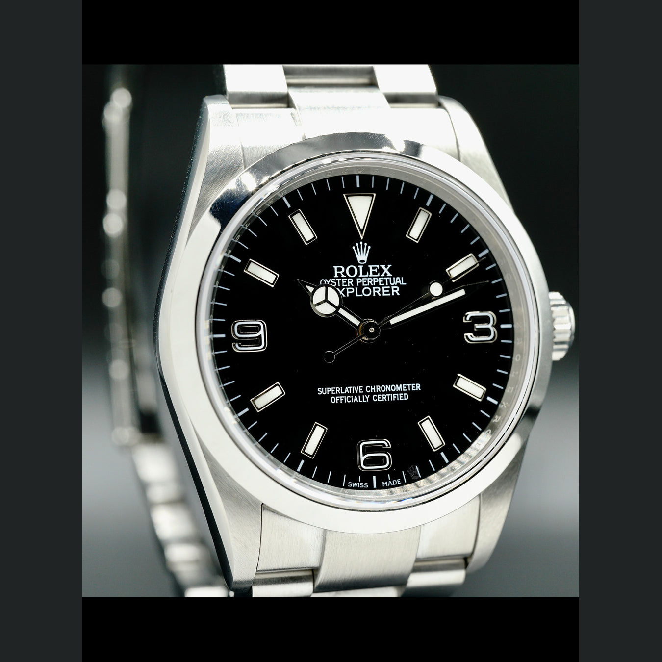 Rolex Explorer Black Arabic Dial 114270