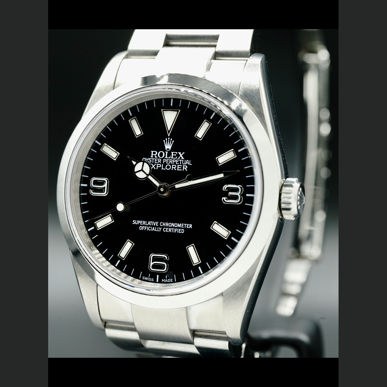 Rolex Explorer Black Arabic Dial 114270