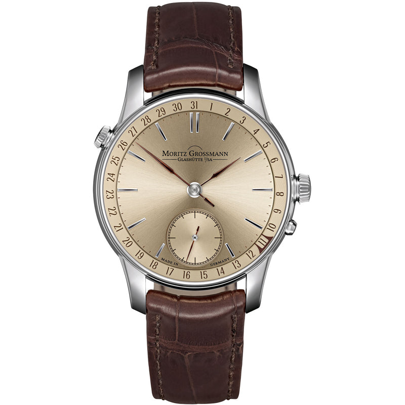 Moritz Grossmann Date White Gold Chanpagne
