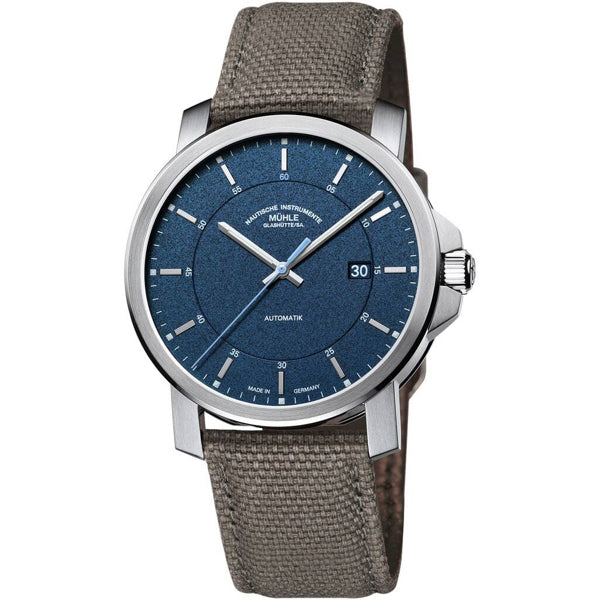 Mühle Glashütte 29ER Casual Navy Blue Dial Textile Strap