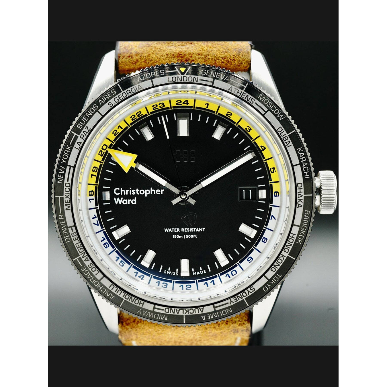 Christopher Ward C65 GMT Worldtimer S65-41AGM1-S0KK1