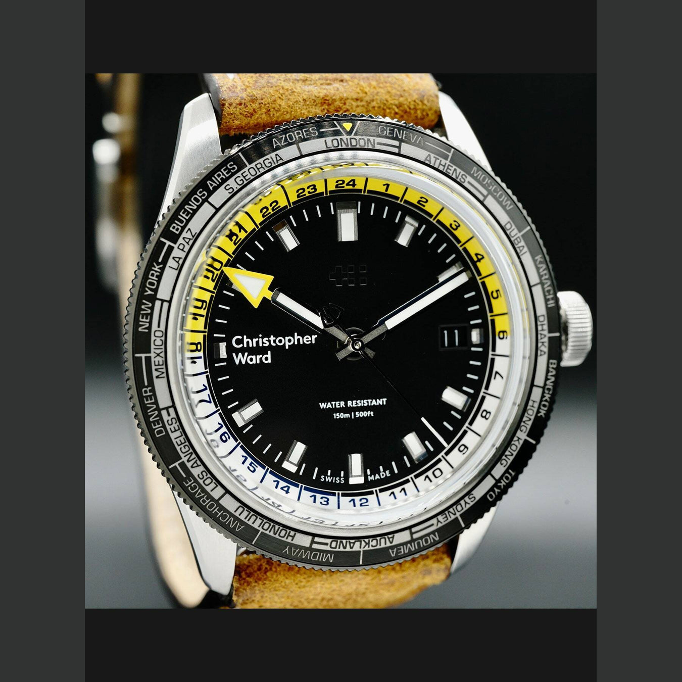Christopher Ward C65 GMT Worldtimer S65-41AGM1-S0KK1