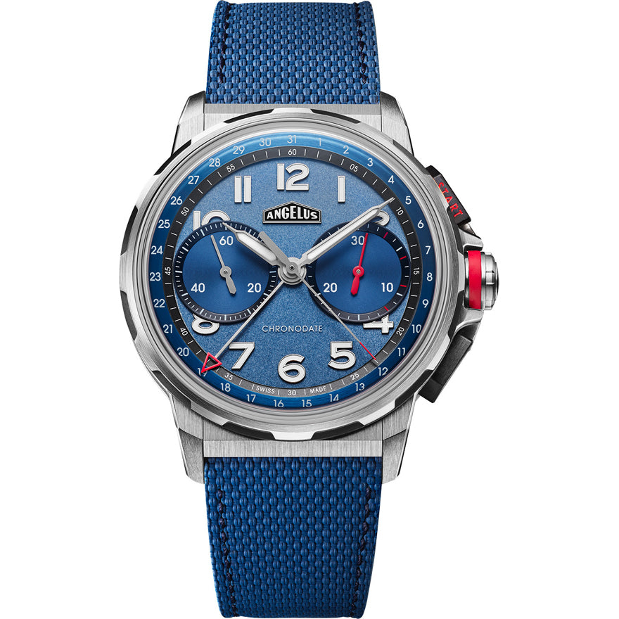 Angelus Chronodate Titanium Blue