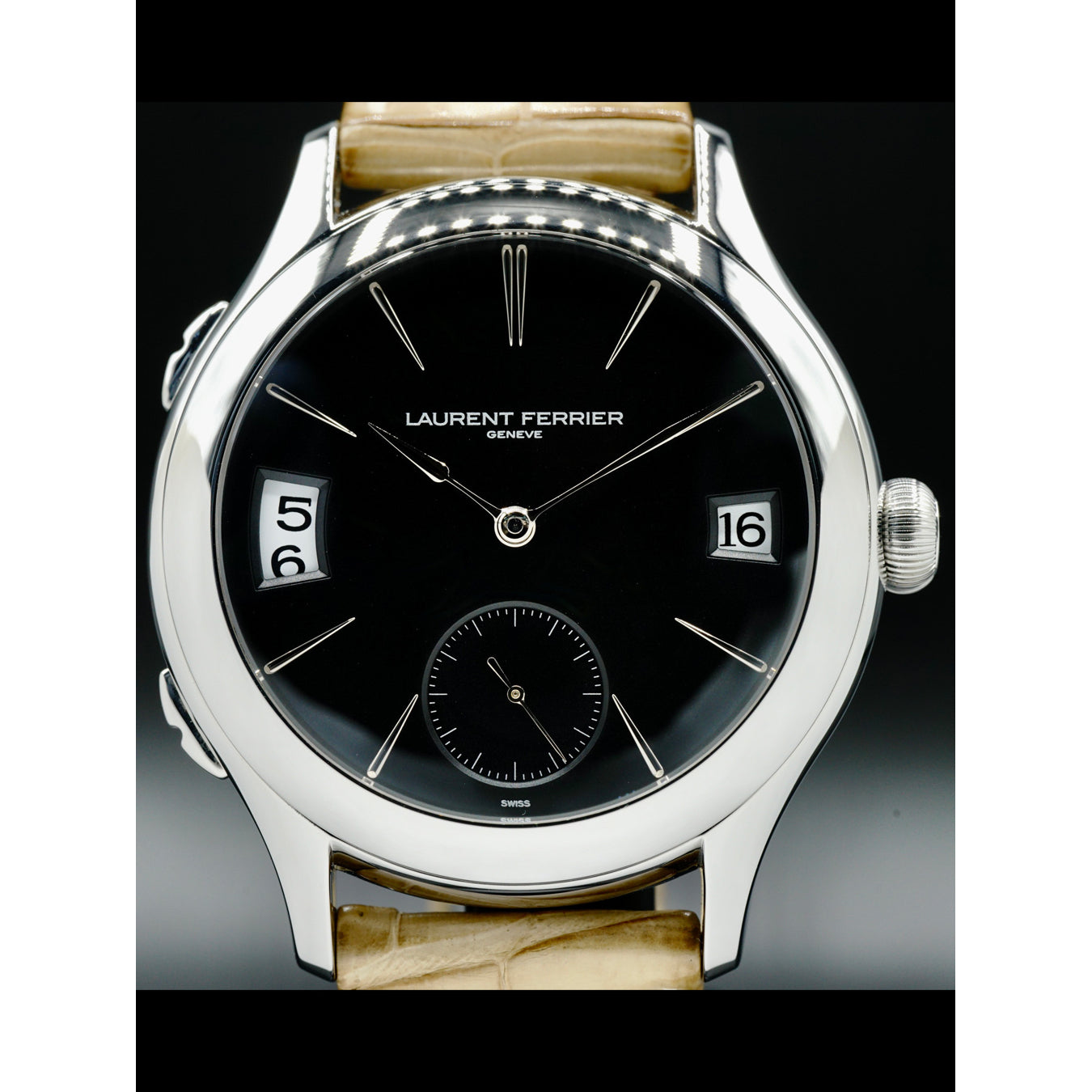Laurent Ferrier Galet Traveller Opaline Black LCF007.AC.N1G