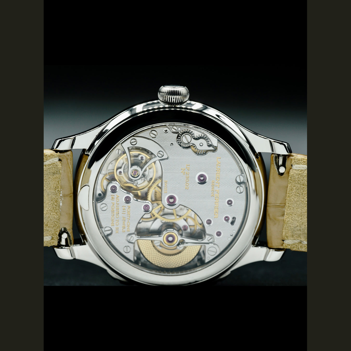 Laurent Ferrier Galet Traveller Opaline Black LCF007.AC.N1G