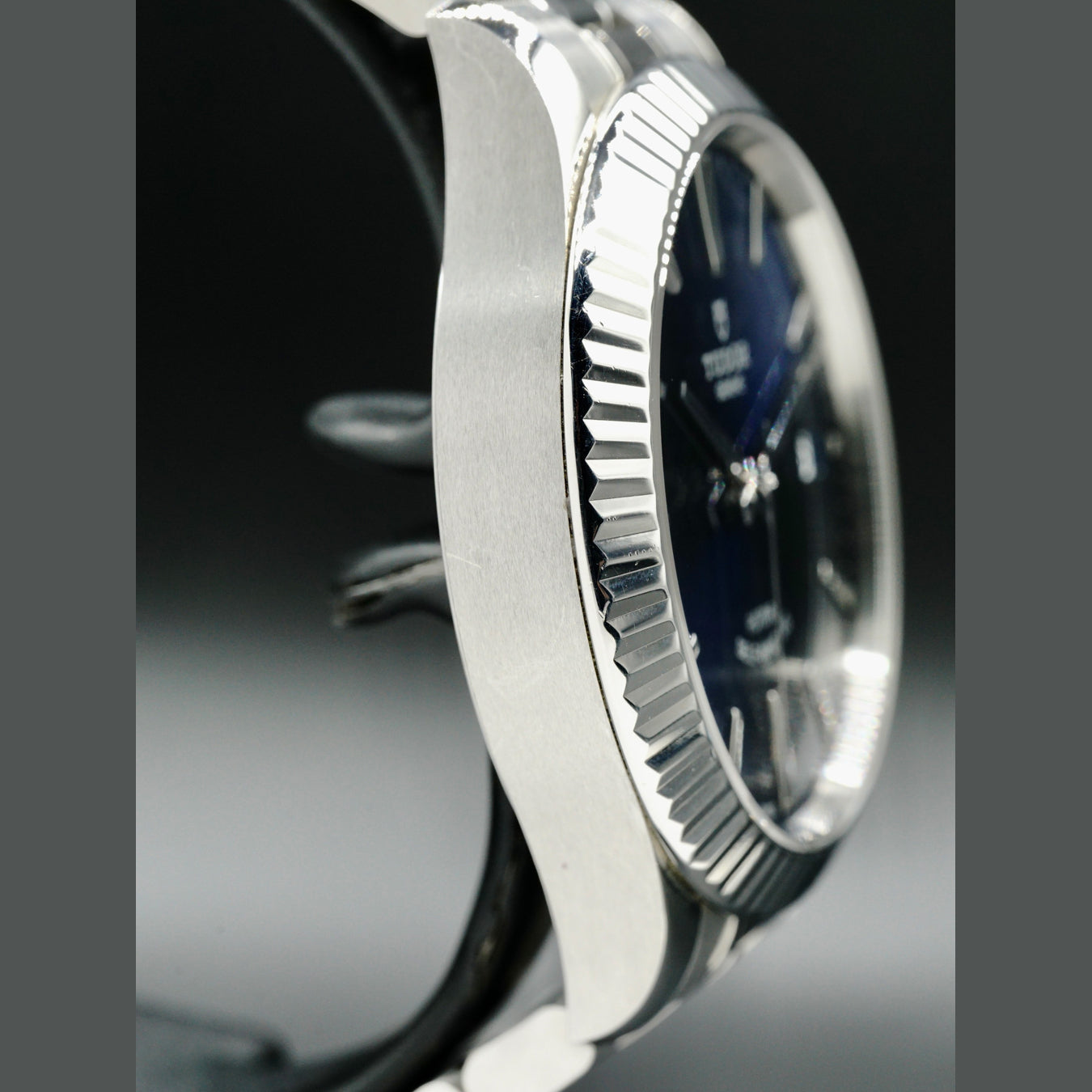 Tudor Style Blue Dial Fluted Bezel M12510-0013