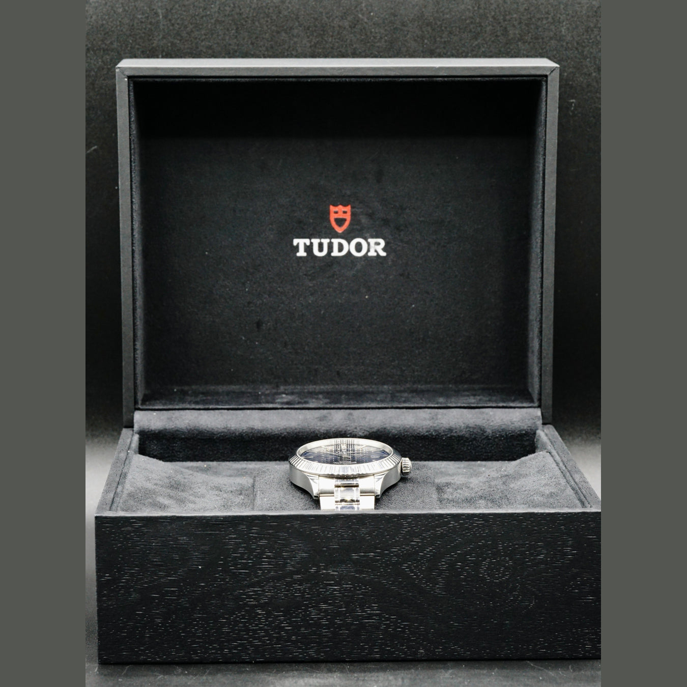 Tudor Style Blue Dial Fluted Bezel M12510-0013