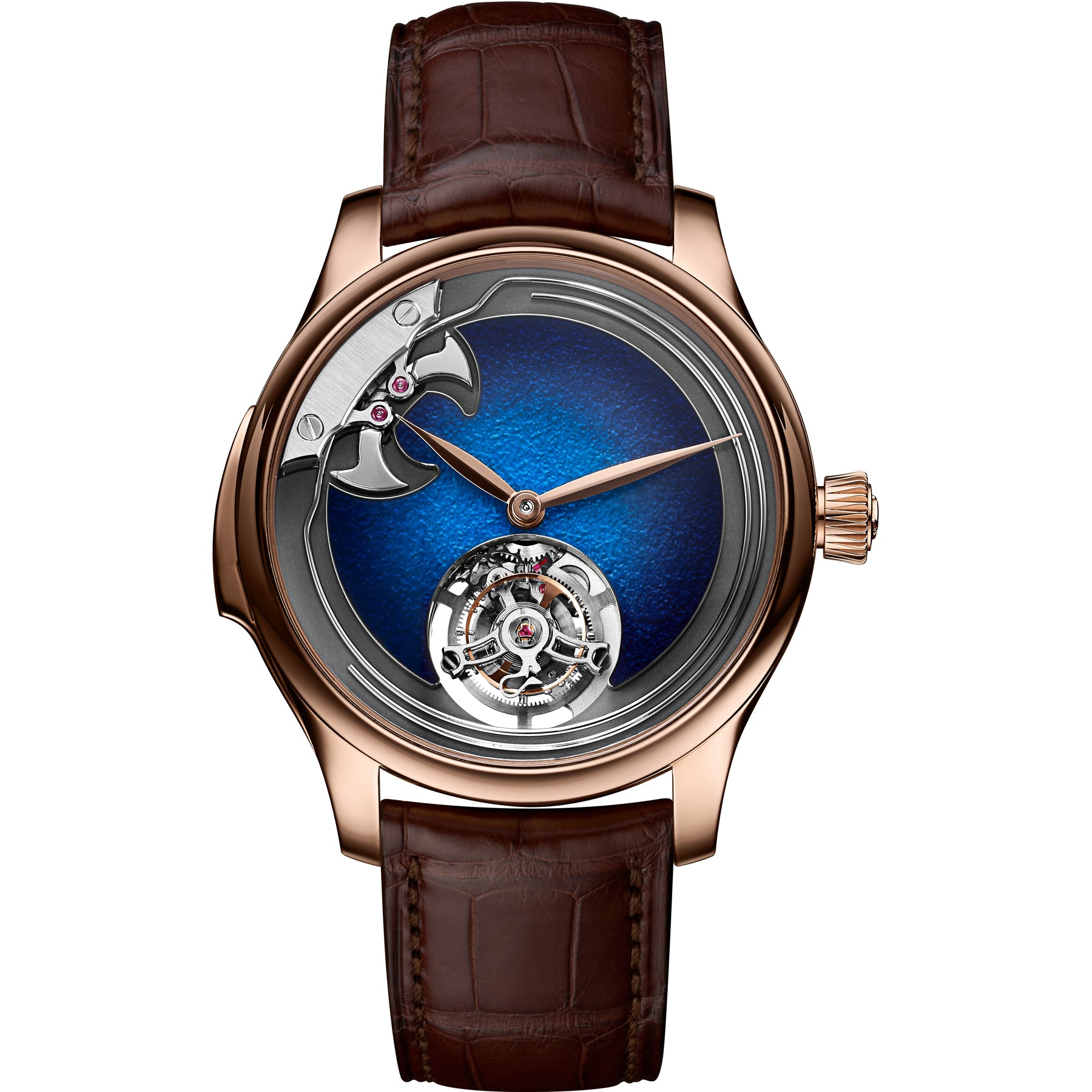 H. Moser & Cie. Endeavour Concept Minute Repeater Aqua Blue Red Gold