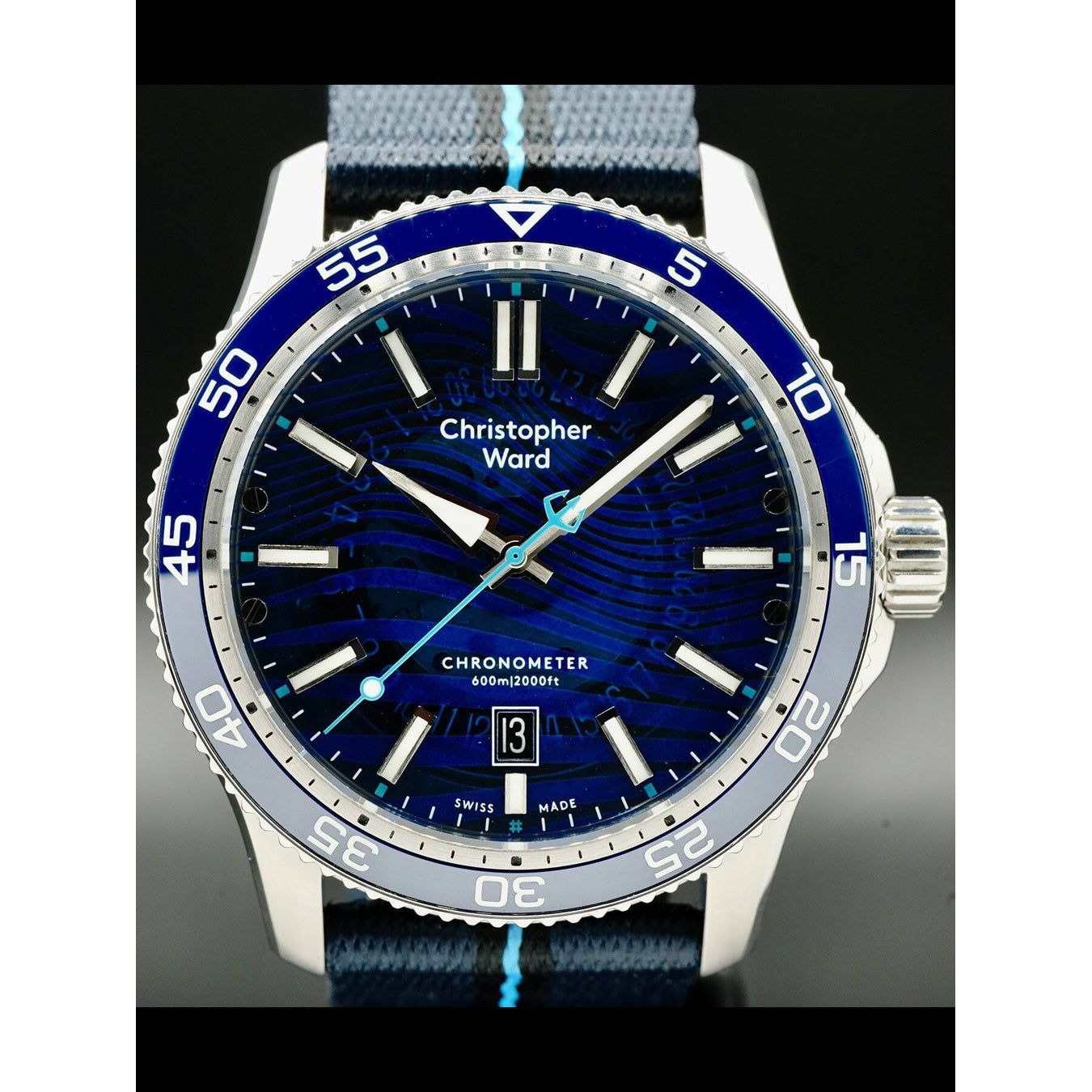 Christopher Ward C60 #Tide C60-42ADC3-S0BB1-B0