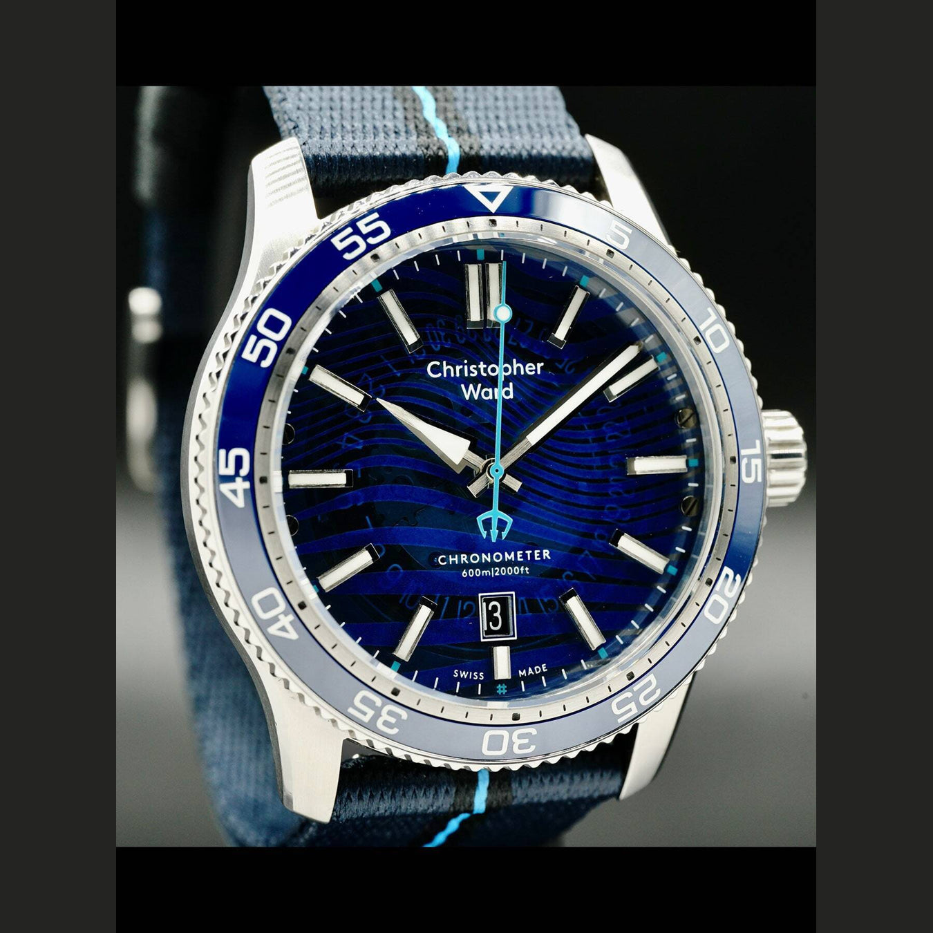 Christopher Ward C60 #Tide C60-42ADC3-S0BB1-B0