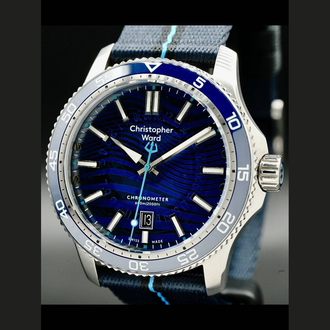 Christopher Ward C60 #Tide C60-42ADC3-S0BB1-B0