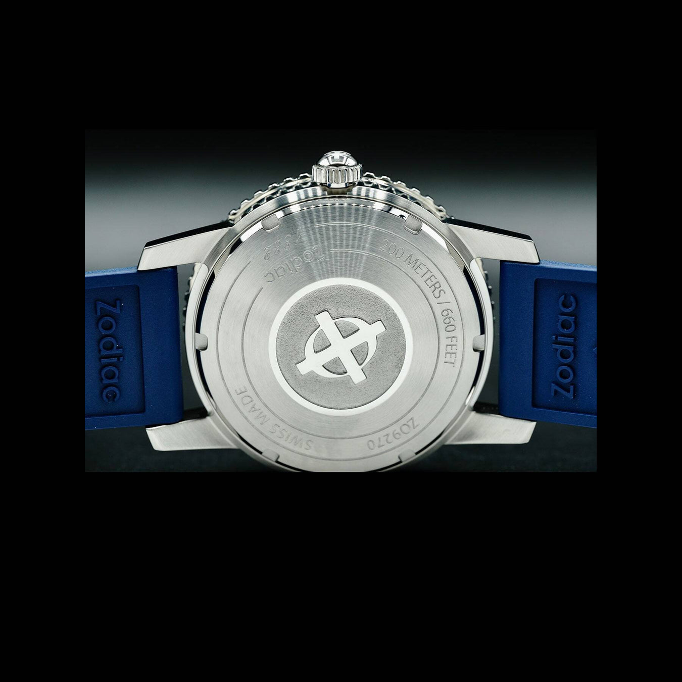 Zodiac Super Sea Wolf Automatic Blue Rubber ZO9270