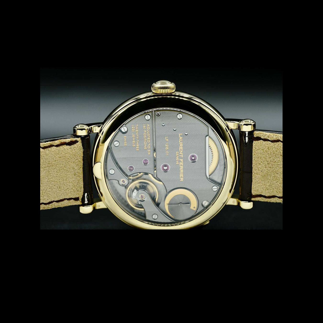 Laurent Ferrier École Annual Calendar Yellow Gold Grey Dial LCF025.J1.A2W