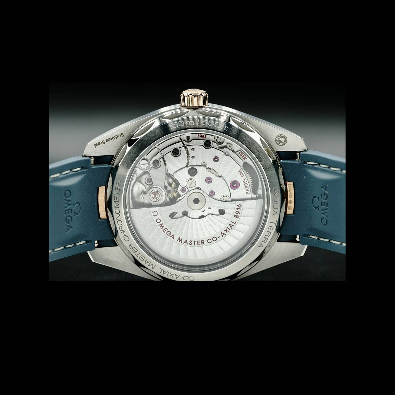 Omega Aqua Terra 150M Small Seconds Steel Gold Blue Dial 41mm 220.22.41.21.03.001