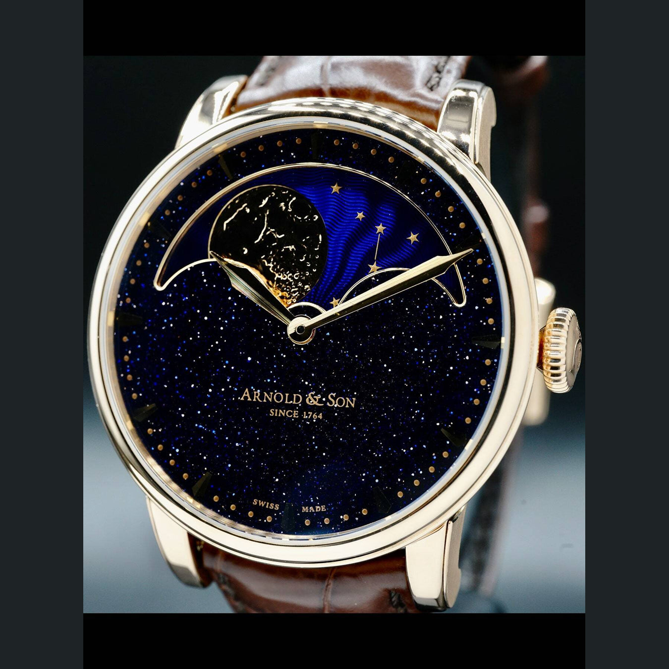 Arnold and Son Aventurine Moonphase 1GLAR.A01A