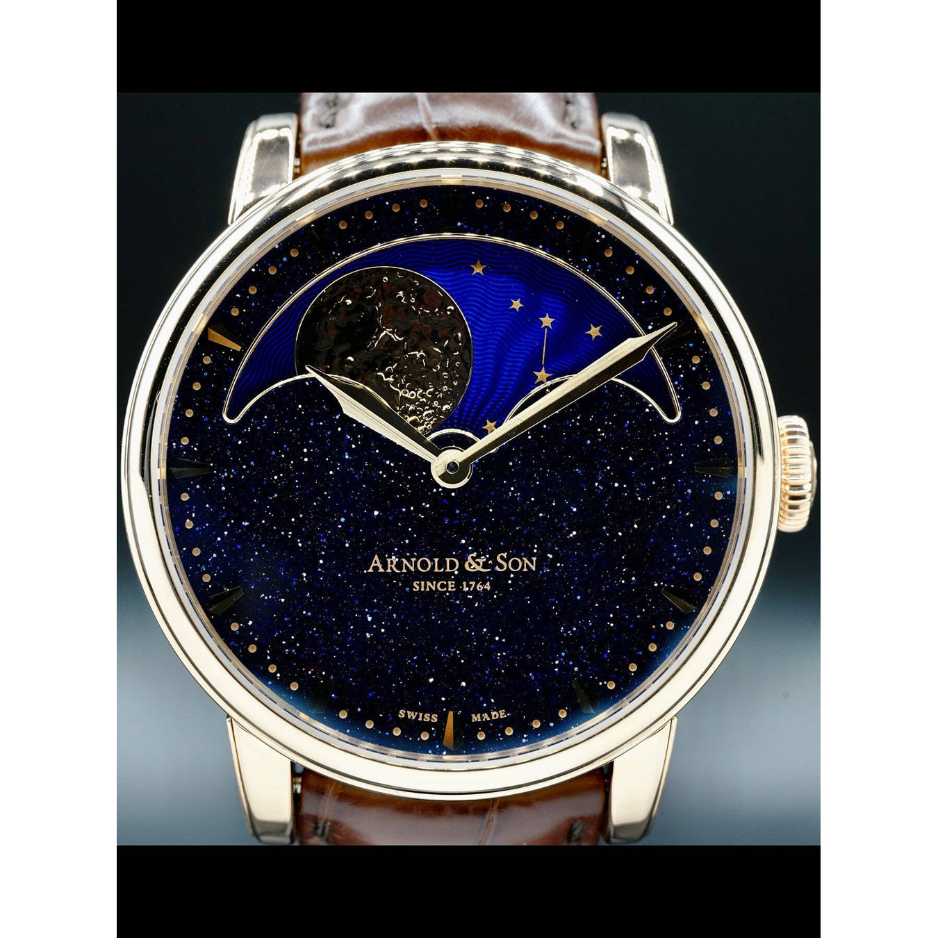 Arnold and Son Aventurine Moonphase 1GLAR.A01A