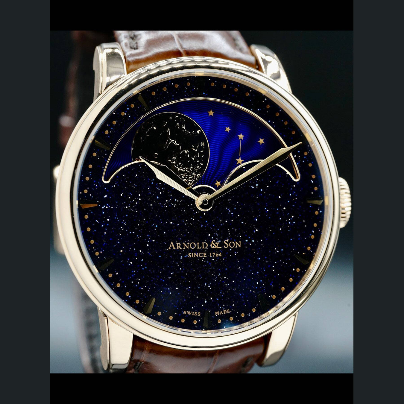 Arnold and Son Aventurine Moonphase 1GLAR.A01A