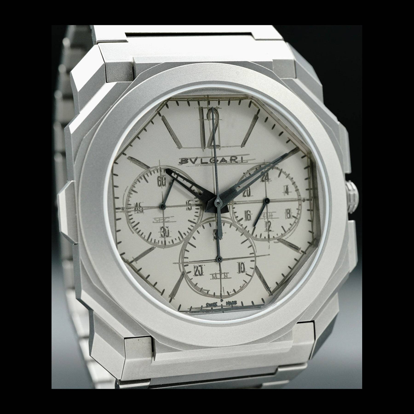 Bulgari Octo Finissimo GMT Chronograph Sketch Dial LE 103673