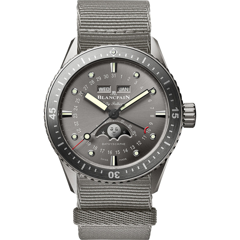 Blancpain Fifty Fathoms Bathyscaphe Complete Calendar Titanium 5054 1210 NAGA