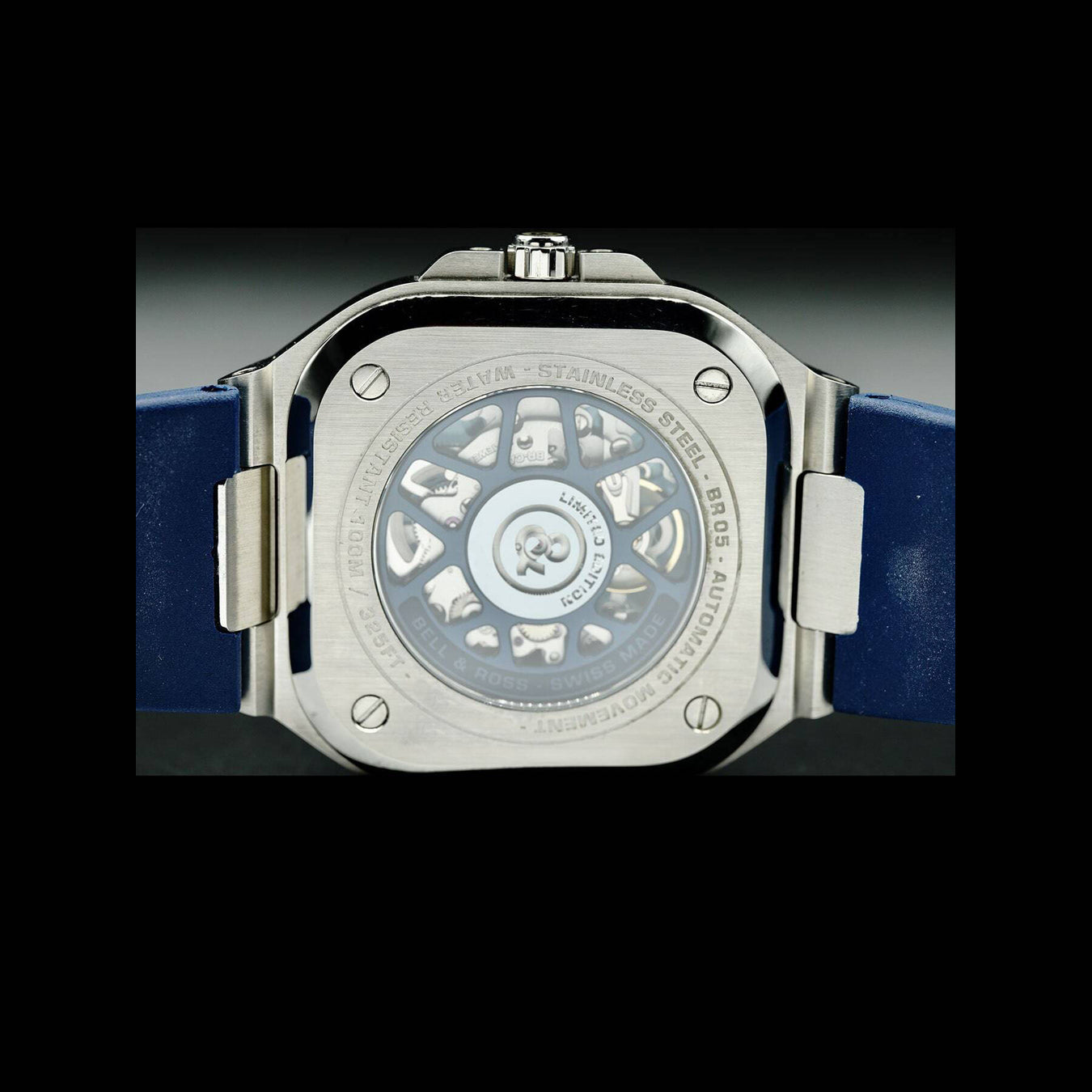 Bell & Ross BR 05 Skeleton Blue on Strap BR05A-BLU-SKST-SRB