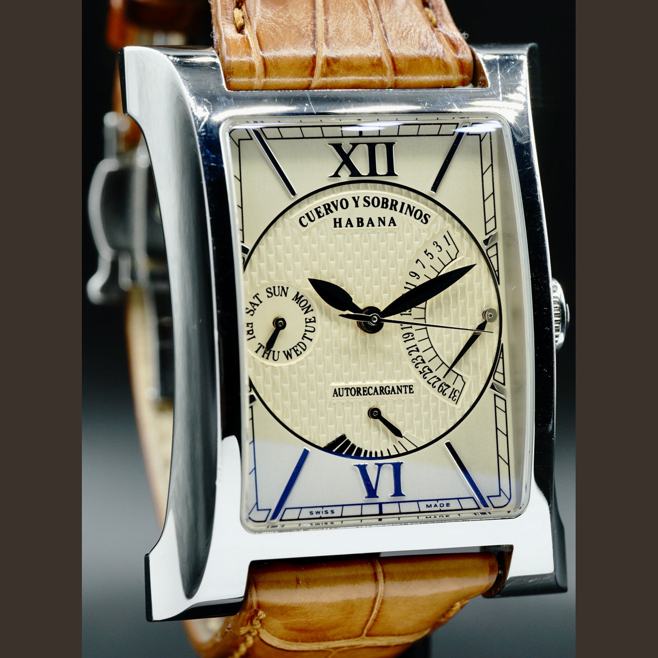 Cuervo y Sobrinos Espléndido XL Retrógrado Date Power Reserve 2452.1CH