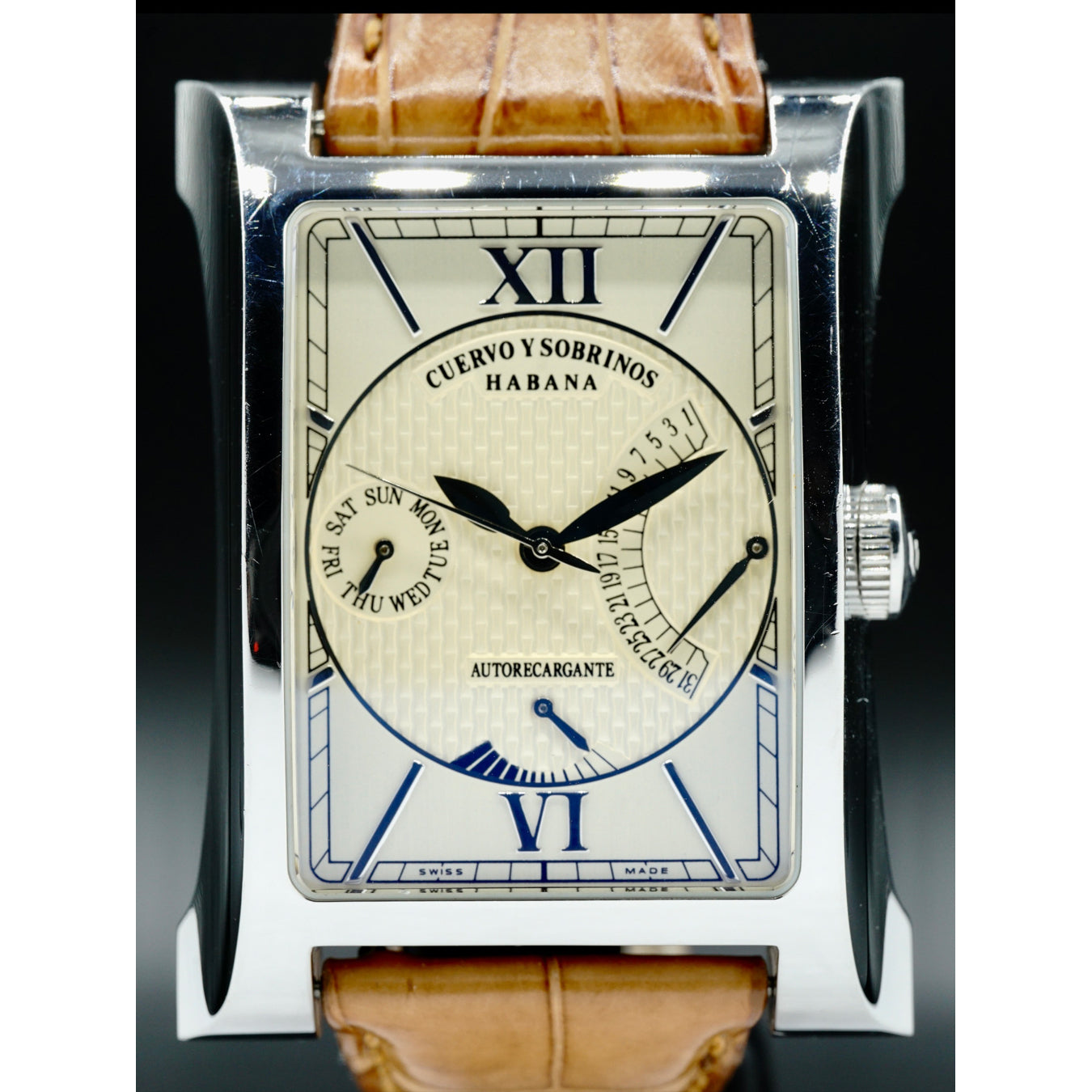 Cuervo y Sobrinos Espléndido XL Retrógrado Date Power Reserve 2452.1CH