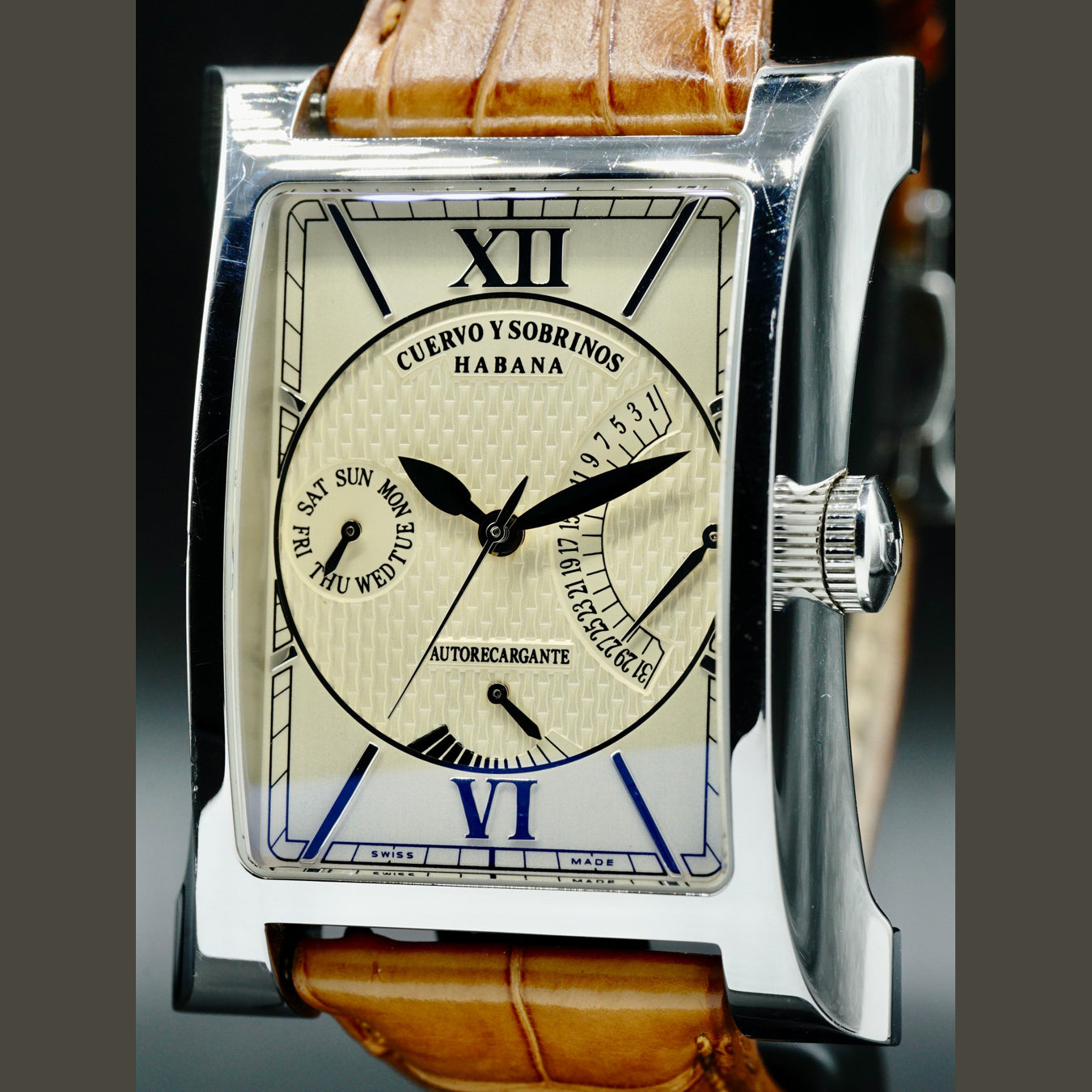 Cuervo y Sobrinos Espléndido XL Retrógrado Date Power Reserve 2452.1CH