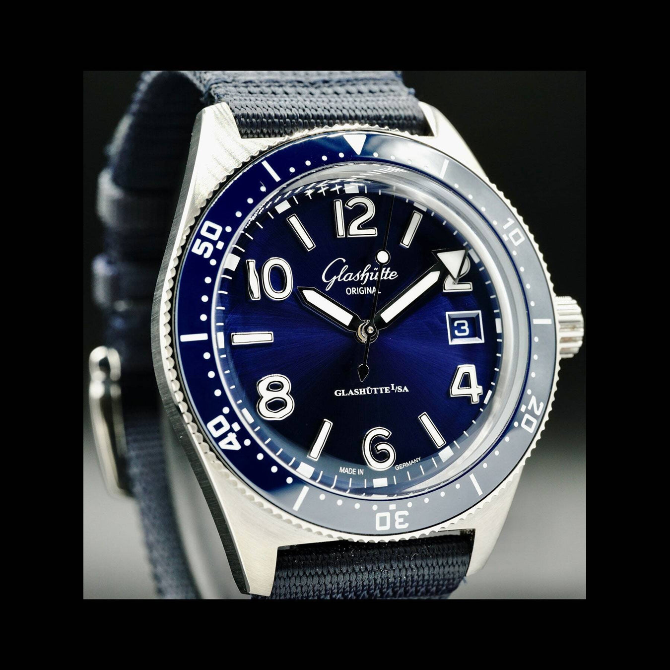 Glashütte Original SeaQ Blue Dial 39.5mm 1-39-11-09-81-70