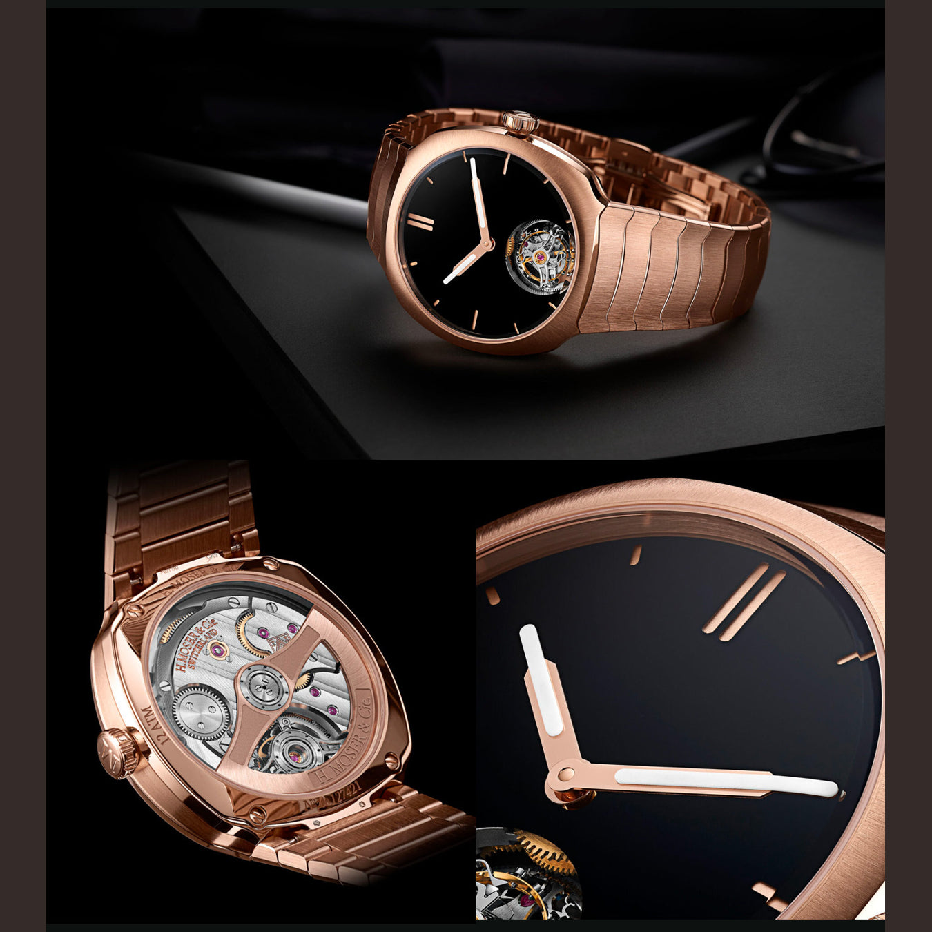 H. Moser & Cie. Streamliner Tourbillon Red Gold Vantablack