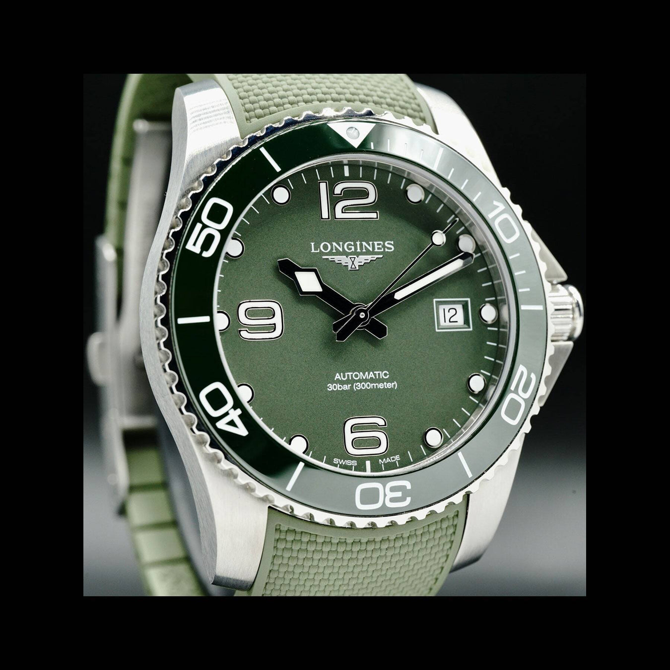 Longines Hydroconquest Green L3.781.4.06.9