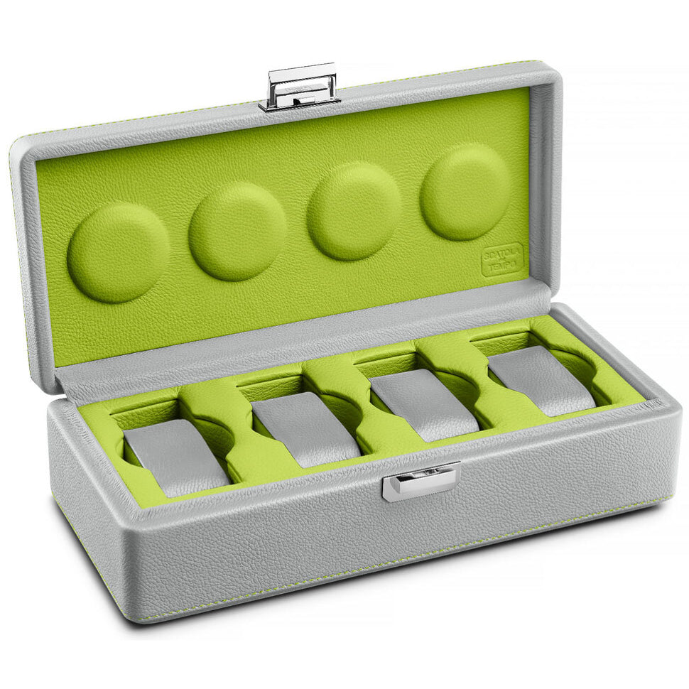 Scatola Del Tempo Valigetta 4 Light Grey and Chartreuse