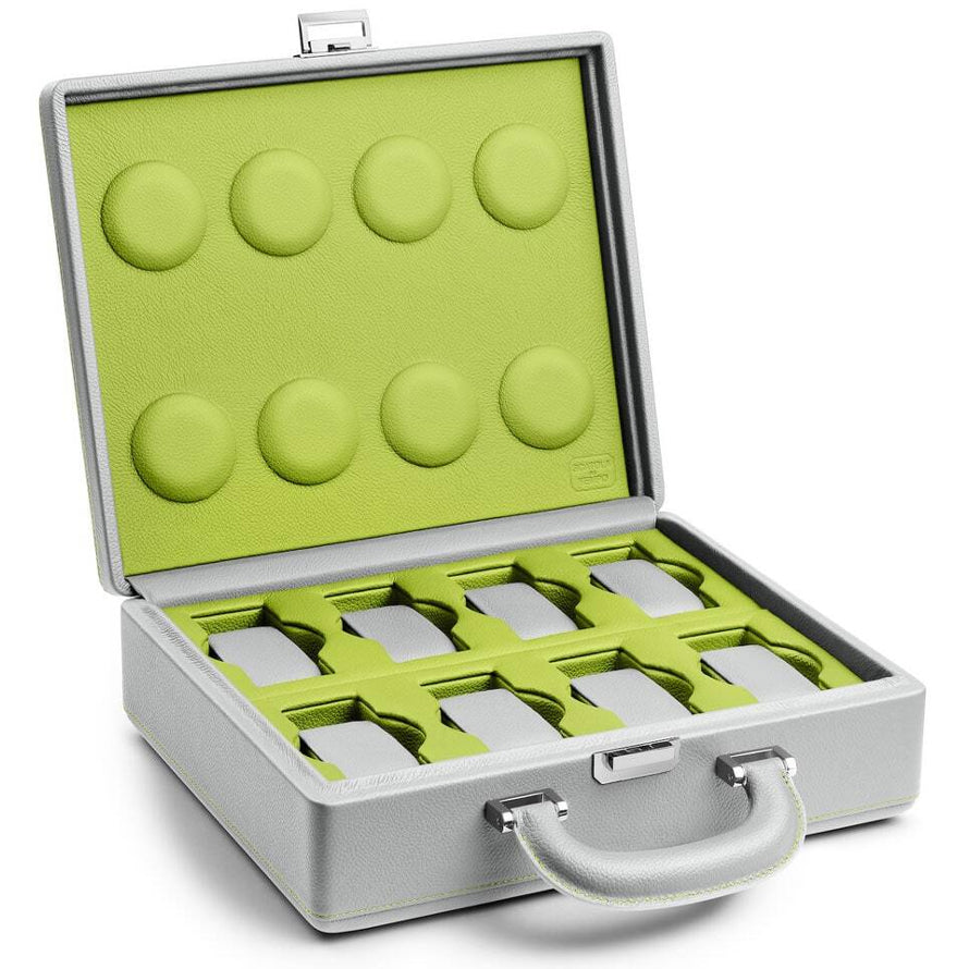 Scatola Del Tempo Valigetta 8 Light Grey and Chartreuse