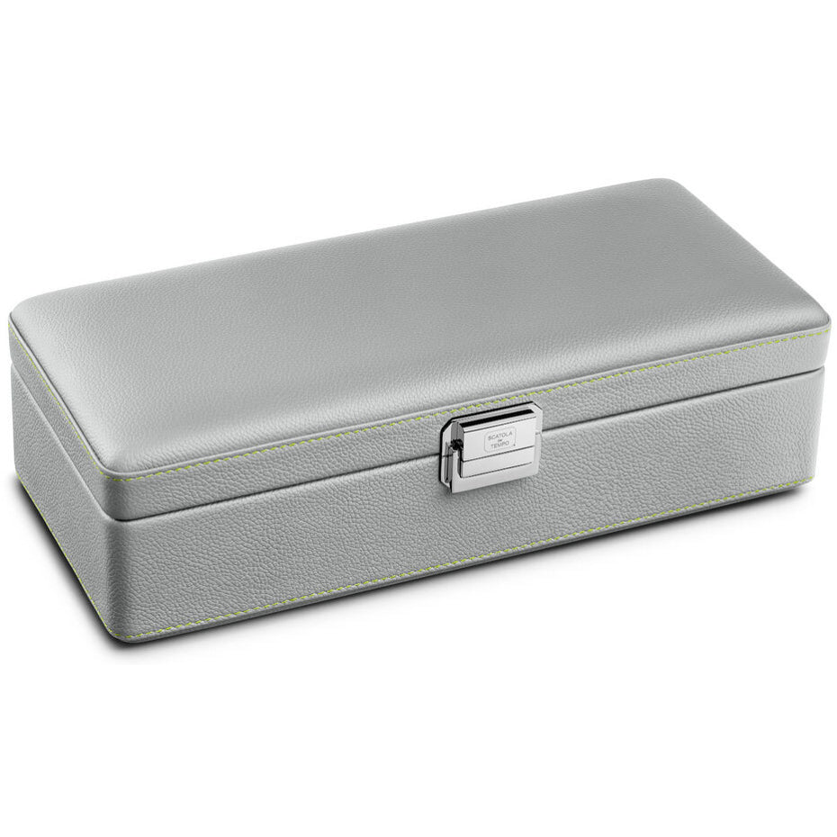 Scatola Del Tempo Valigetta 4 Light Grey and Chartreuse