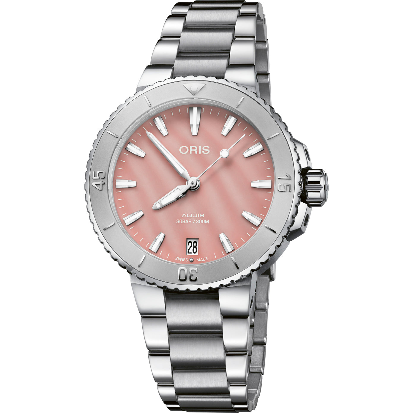 Oris Aquis Date 36.5mm Blush Pink