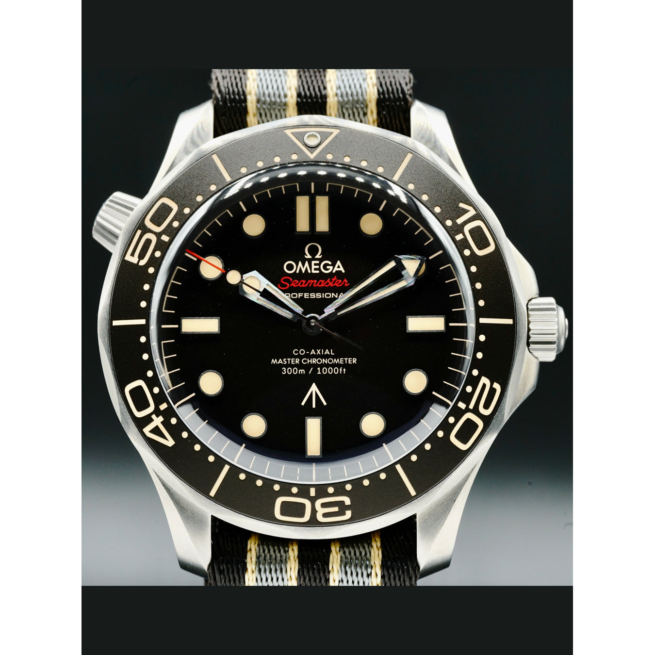 Omega Seamaster Diver 300 007 Edition on NATO Strap 210.92.42.20.01.001