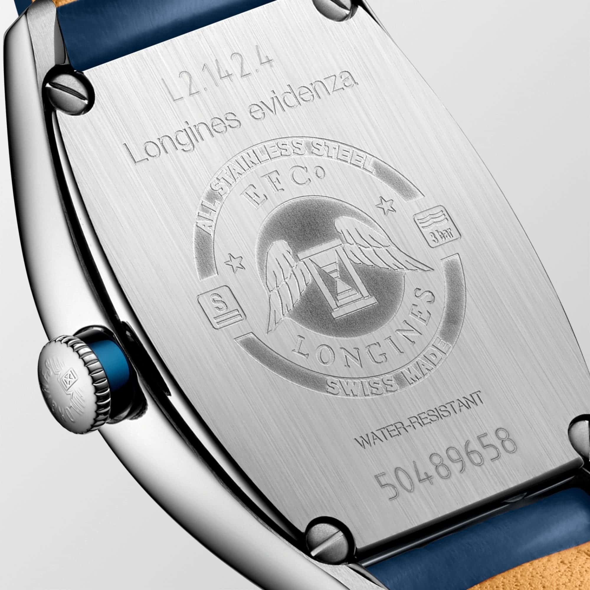 Longines Evidenza Blue Dial on Strap L2.142.4.96.2