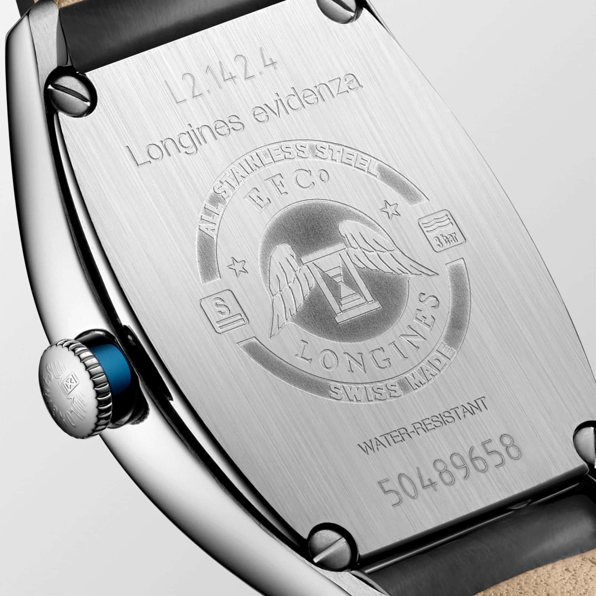 Longines Evidenza Anthracite Dial on Strap L2.142.4.56.2