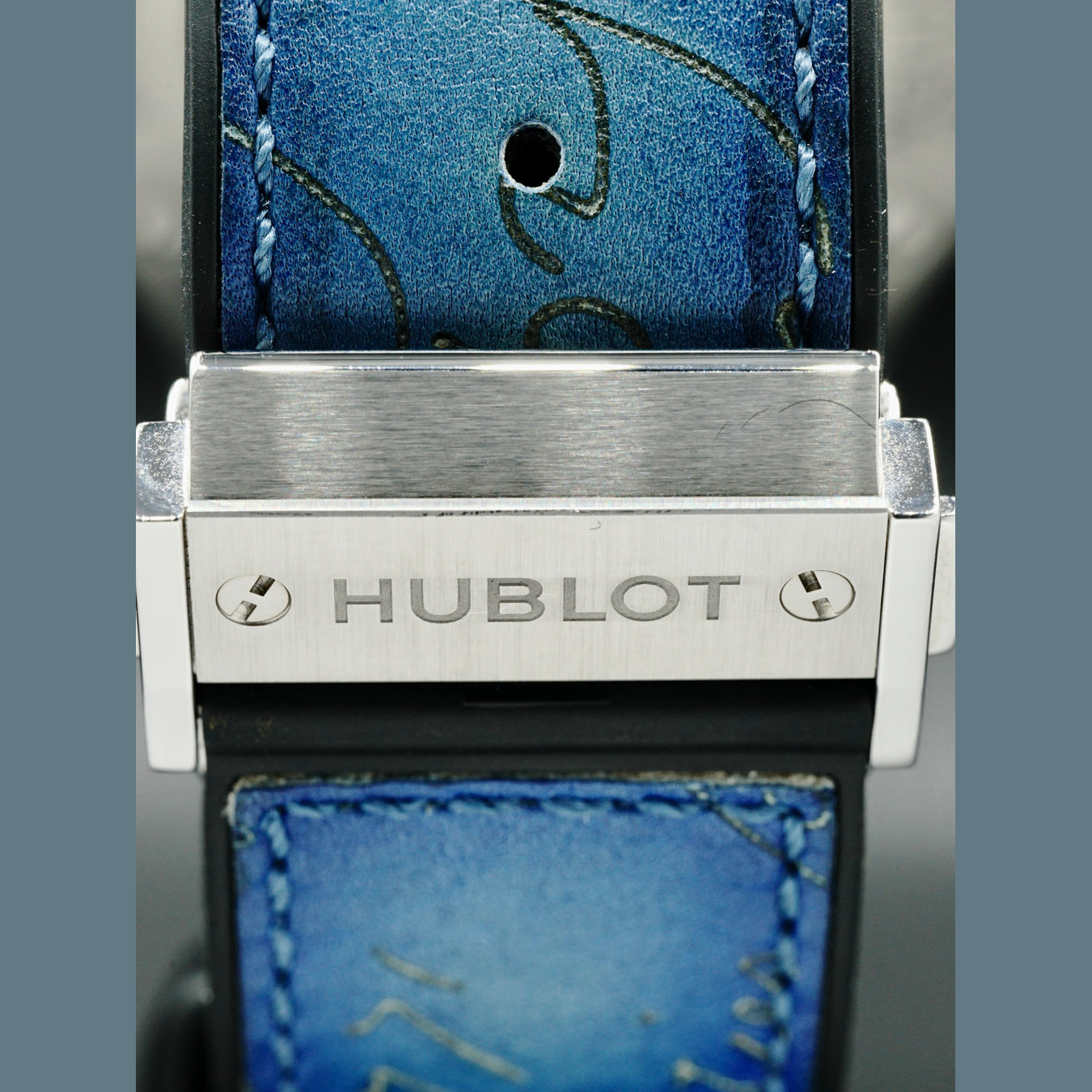 Hublot Classic Fusion Berluti Titanium Scritto Ocean Blue 511.NX.050B.VR.BER16