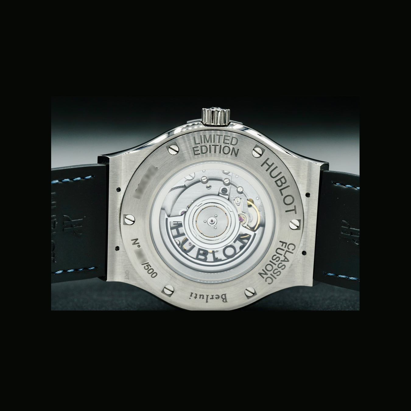 Hublot Classic Fusion Berluti Titanium Scritto Ocean Blue 511.NX.050B.VR.BER16