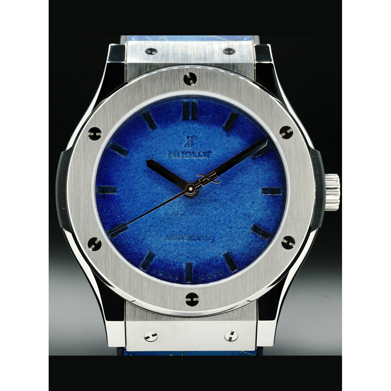 Hublot Classic Fusion Berluti Titanium Scritto Ocean Blue 511.NX.050B.VR.BER16