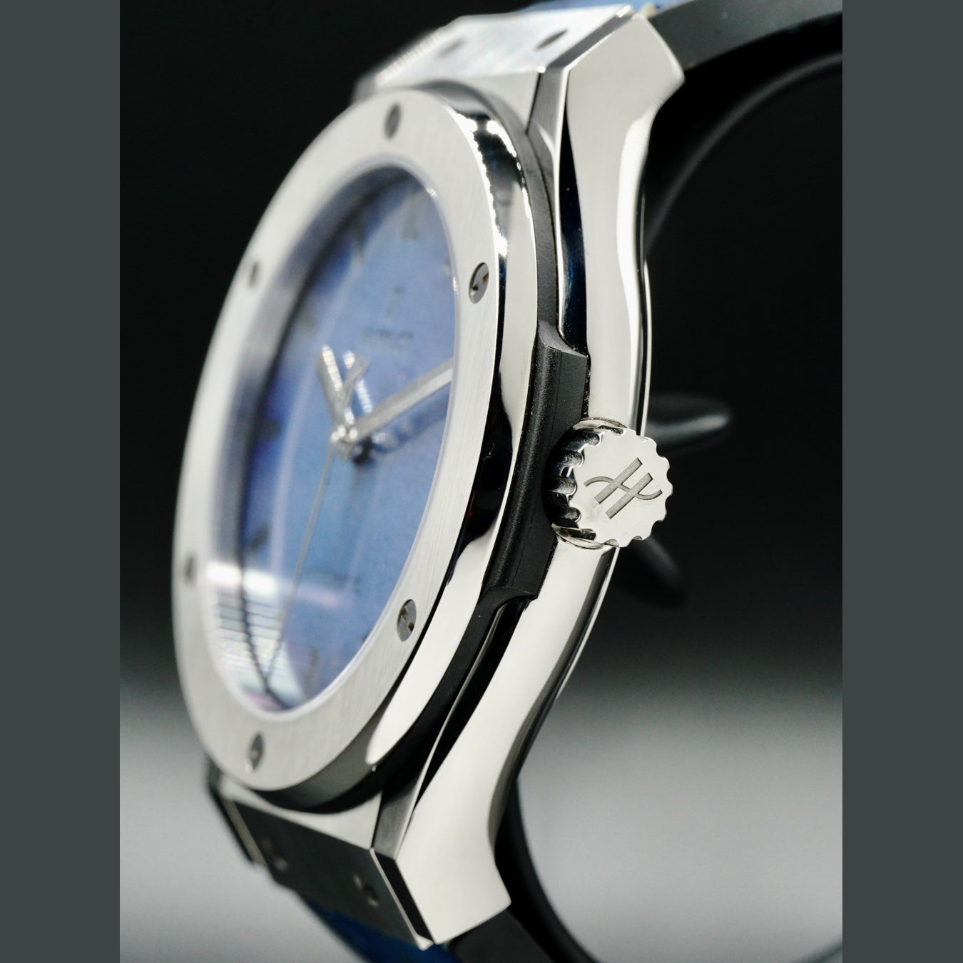 Hublot Classic Fusion Berluti Titanium Scritto Ocean Blue 511.NX.050B.VR.BER16