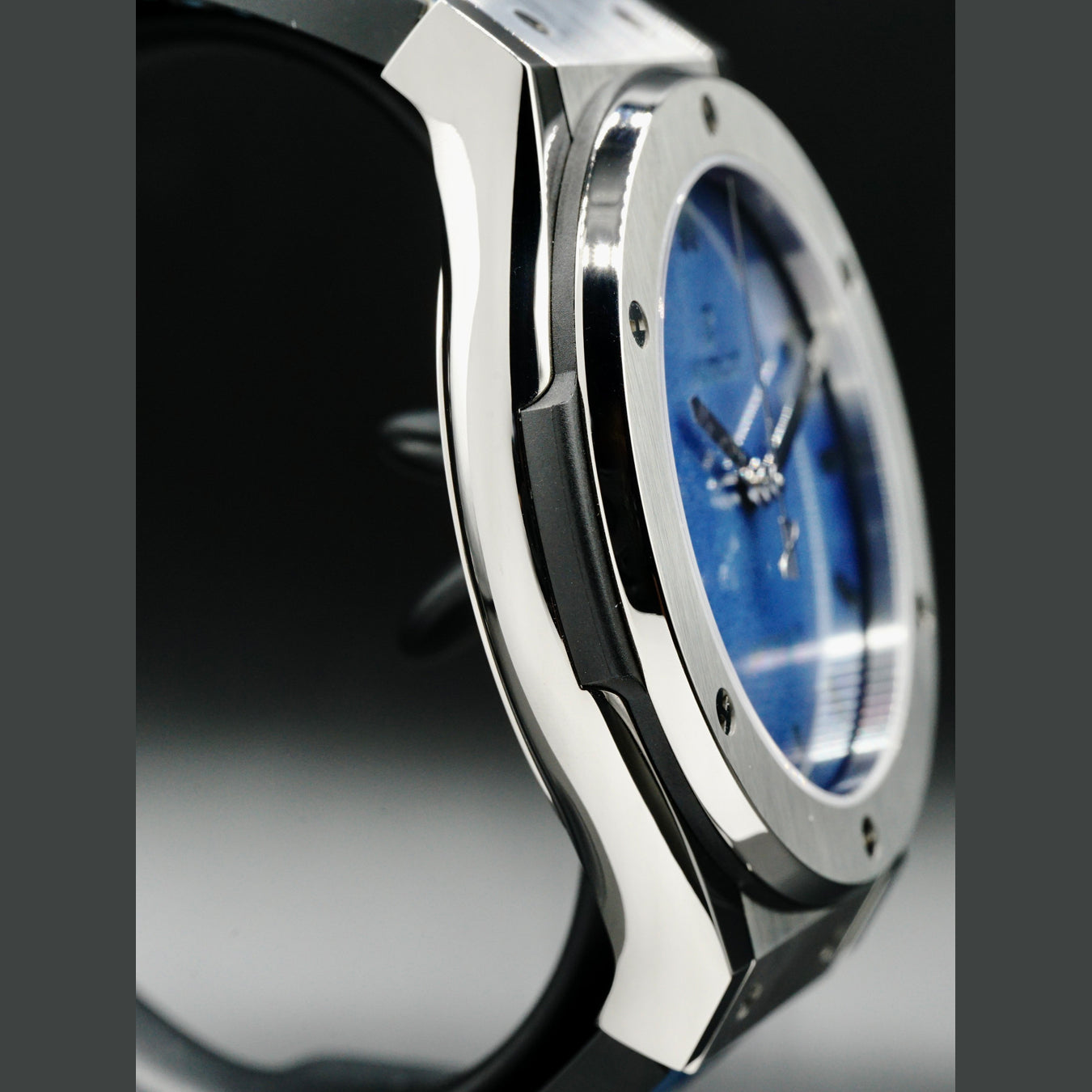 Hublot Classic Fusion Berluti Titanium Scritto Ocean Blue 511.NX.050B.VR.BER16
