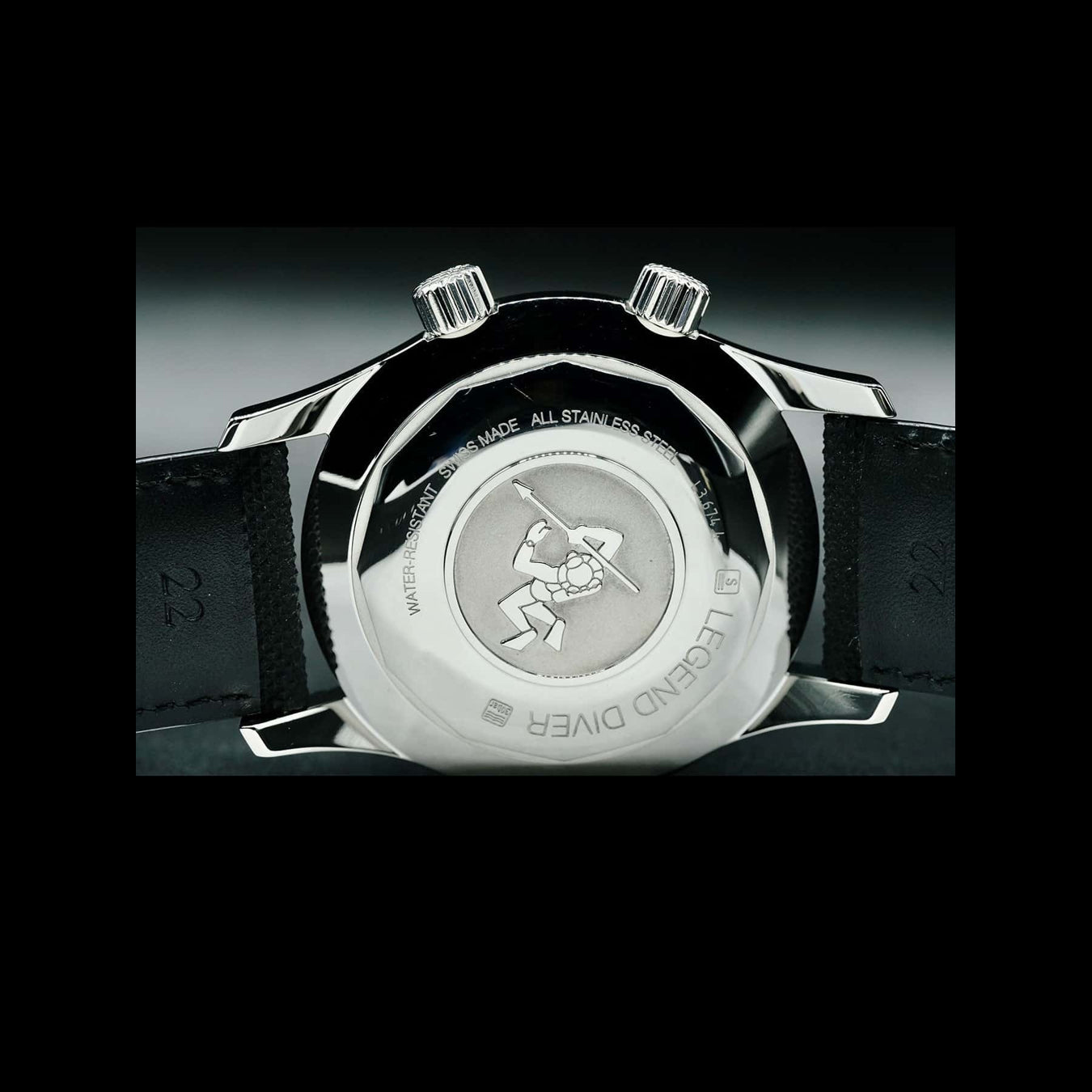 Longines Legend Diver on Strap L3.674.4.50.0