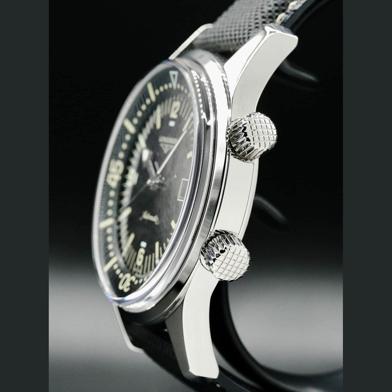 Longines Legend Diver on Strap L3.674.4.50.0